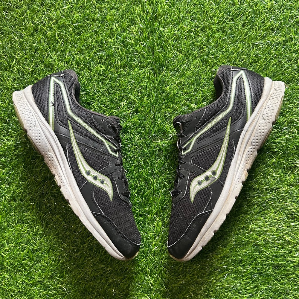 Saucony Cohesion Black Green Running Shoes Men’s Size 11 Athletic Sneakers
